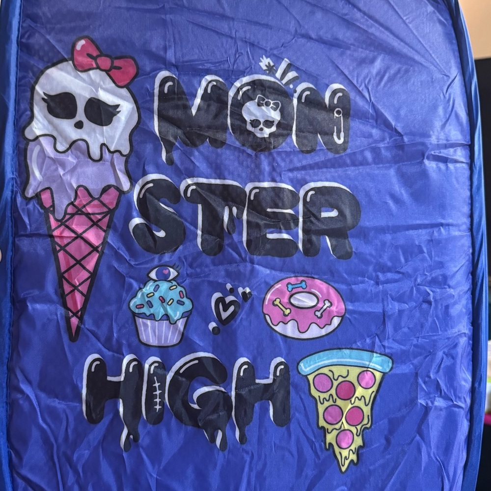 Monster High Blue and Pink Storage Bin